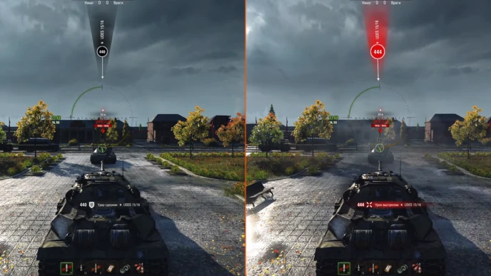 индикатор попадания